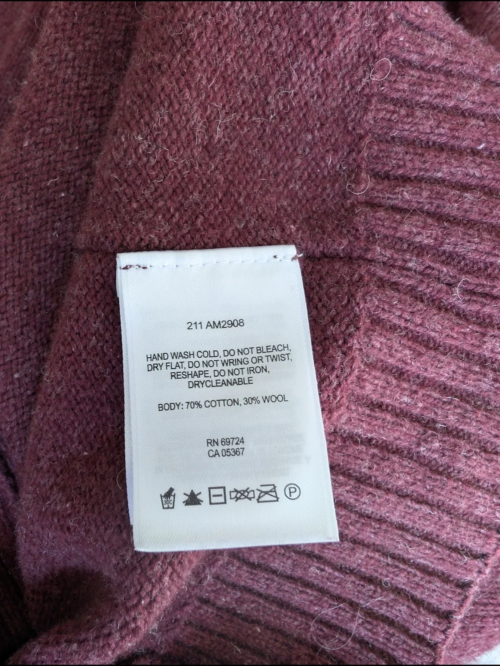 Columbia Wool Quarter Zip-Up Sweater Size Medium